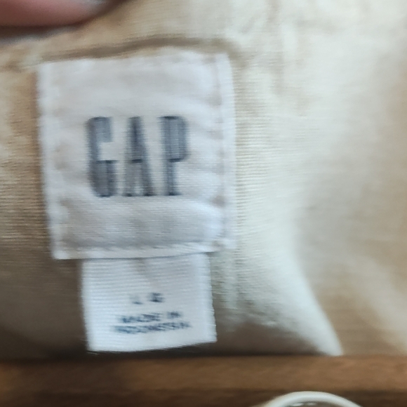 GAP Cream Sleeveless Button-Up Blouse - Picture 3 of 4